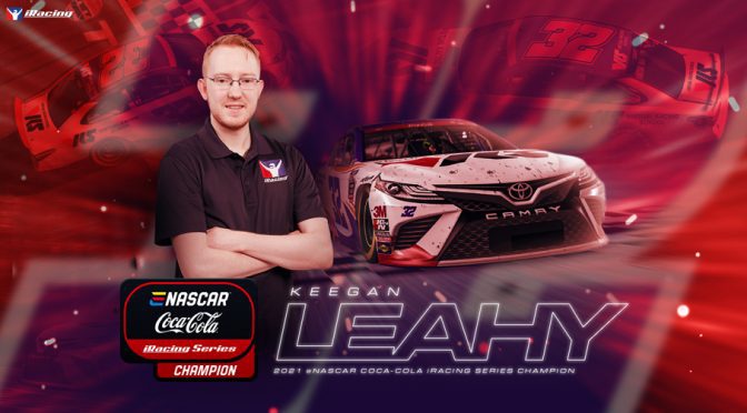 Keegan Leahy clinches 2021 eNASCAR Coca-Cola iRacing Series championship
