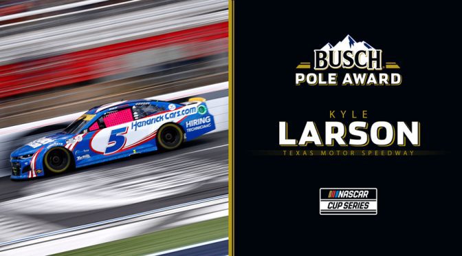 Kyle Larson lands Busch Pole for Texas playoff race