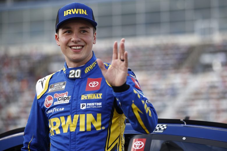 CONCORD, NORTH CAROLINA - OCTOBER 10: Christopher Bell, driver of the #20 Irwin Trade Strong Toyota, waits on the grid prior to the NASCAR Cup Series Bank of America ROVAL 400 at Charlotte Motor Speedway on October 10, 2021 in Concord, North Carolina. (Photo by Jared C. Tilton/Getty Images) | Getty Images