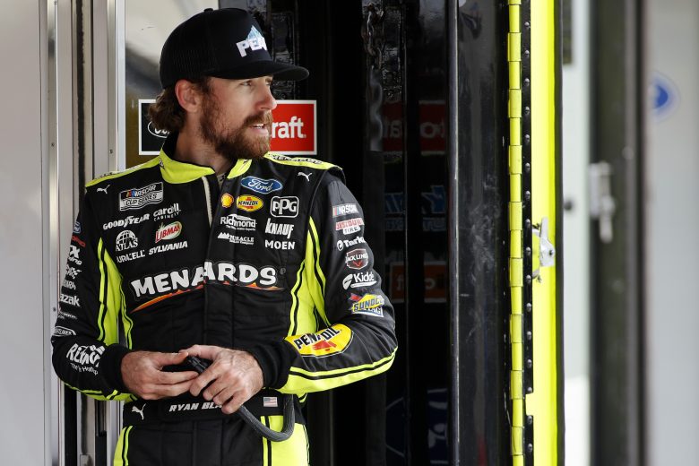 CONCORD, NORTH CAROLINA - OCTOBER 11: Ryan Blaney, driver of the #12 Next Gen car waits in the garage area during the NASCAR Cup Series test at the Charlotte Motor Speedway on October 11, 2021 in Concord, North Carolina. (Photo by Bob Leverone/Getty Images) | Getty Images