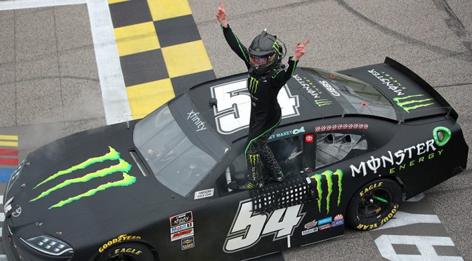 Ty Gibbs beats out Austin Cindric for win in Xfinity Kansas playoff race