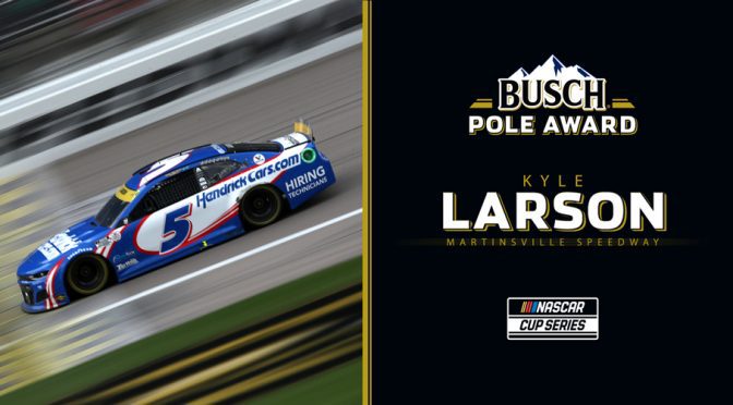 Kyle Larson wins Busch Pole Award for Martinsville playoff race