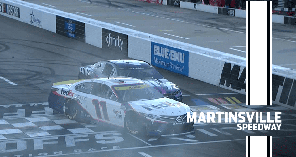 Denny Hamlin confronts Alex Bowman at Martinsville finish line NASCAR