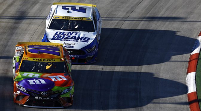 Kyle Busch eliminated at Martinsville, trades barbs with Keselowski after late run-in