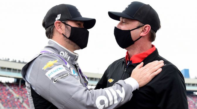 Jimmie Johnson, Chad Knaus share thoughts on Hendrick’s 2021 NASCAR success from Road Atlanta