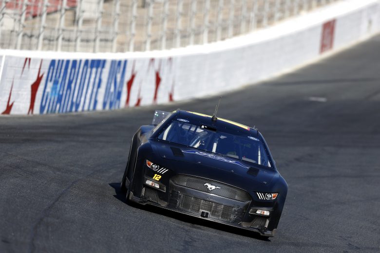 CONCORD, NORTH CAROLINA - NOVEMBER 17: Ryan Blaney driver of the #12 Team Penske Ford drives during NASCAR Cup Series Next Gen testing at Charlotte Motor Speedway on November 17, 2021 in Concord, North Carolina. (Photo by Grant Halverson/Getty Images) | Getty Images