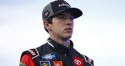 AVONDALE, ARIZONA - NOVEMBER 05: Chandler Smith, driver of the #18 Safelite AutoGlass Toyota, waits on the grid prior to during the NASCAR Camping World Truck Series Lucas Oil 150 at Phoenix Raceway on November 05, 2021 in Avondale, Arizona. (Photo by Jared C. Tilton/Getty Images) | Getty Images