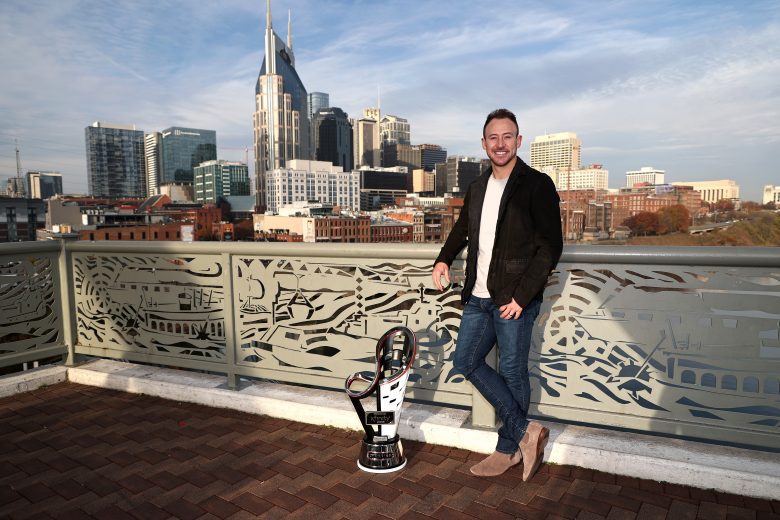 NASHVILLE, TENNESSEE - DECEMBER 01: The 2021 NASCAR Xfinity Series championship driver, Daniel Hemric poses for photos on the Rooftop Terrace of the Twelve Thirty Club December 01, 2021 in Nashville, Tennessee. (Photo by Chris Graythen/Getty Images) | Getty Images