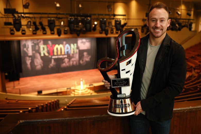 NASHVILLE, TENNESSEE - DECEMBER 01: The 2021 NASCAR Xfinity Series championship driver, Daniel Hemric poses for photos at the Ryman Auditorium on December 01, 2021 in Nashville, Tennessee. (Photo by Brett Carlsen/Getty Images) | Getty Images