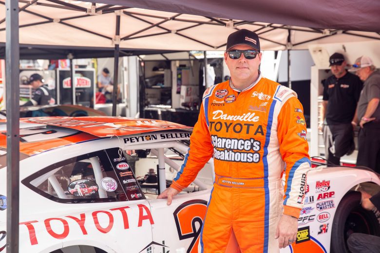Peyton Sellers, driver of the Clarence’s Steakhouse and Danville Toyota #26 car, during the NASCAR Advanced Auto Parts Weekly Series at Dominion Raceway on September 18, 2021 in Woodford, Virginia. (Parker Michels-Boyce/NASCAR)
