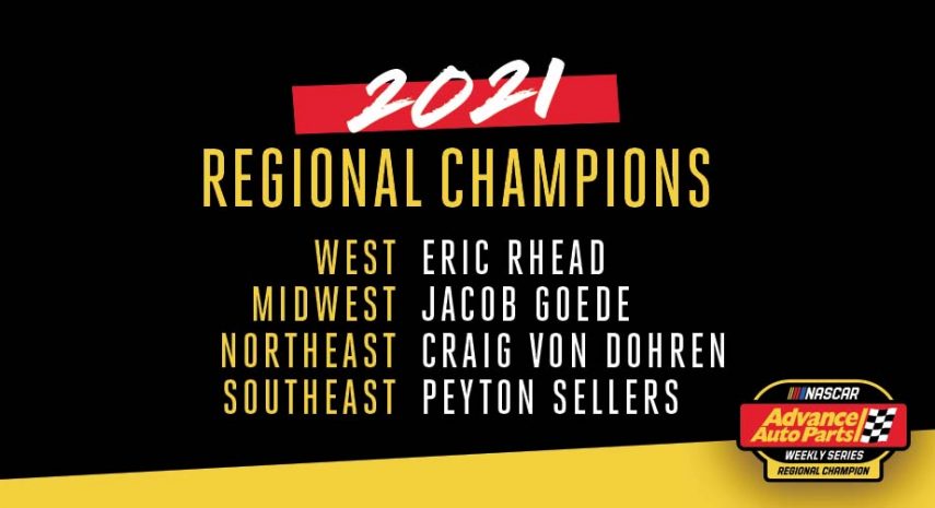 NASCAR Advance Auto Parts Weekly Series 2021 championship celebration ...