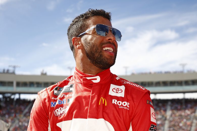 AVONDALE, ARIZONA - NOVEMBER 07: Bubba Wallace, driver of the #23 Door Dash Toyota, waits on the grid prior to the NASCAR Cup Series Championship at Phoenix Raceway on November 07, 2021 in Avondale, Arizona. (Photo by Jared C. Tilton/23XI Racing via Getty Images)