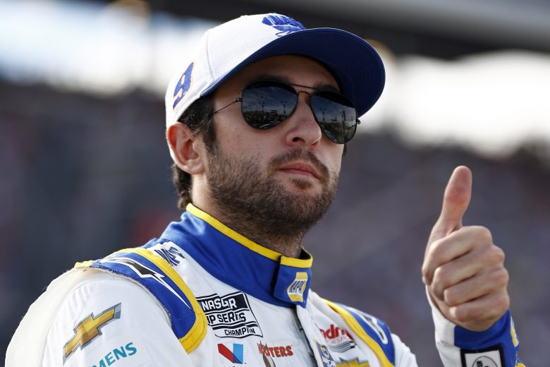 AVONDALE, ARIZONA - NOVEMBER 07: Chase Elliott, driver of the #9 NAPA Auto Parts Chevrolet, gives a thumbs up on the grid prior to the NASCAR Cup Series Championship at Phoenix Raceway on November 07, 2021 in Avondale, Arizona. (Photo by Jared C. Tilton/Getty Images) | Getty Images