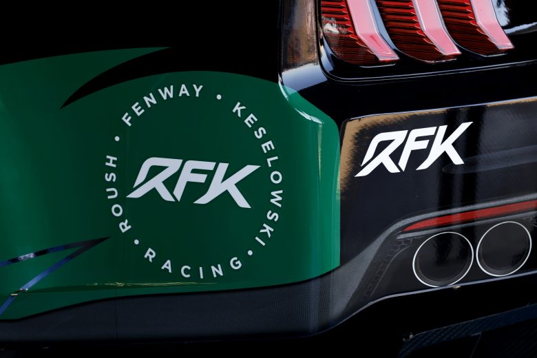 CONCORD, NORTH CAROLINA - NOVEMBER 17: A detail of the #6 Roush Fenway Keselowski Racing Ford driven by Brad Keselowski in the garage area during NASCAR Cup Series Next Gen testing at Charlotte Motor Speedway on November 17, 2021 in Concord, North Carolina. (Photo by Grant Halverson/Getty Images) | Getty Images