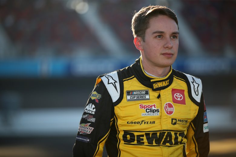 AVONDALE, ARIZONA - NOVEMBER 06: Christopher Bell, driver of the #20 DEWALT Toyota, looks on during qualifying for the NASCAR Cup Series Championship at Phoenix Raceway on November 06, 2021 in Avondale, Arizona. (Photo by Meg Oliphant/Getty Images) | Getty Images