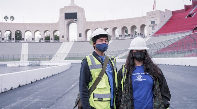 Boys & Girls Clubs of Carson gets first look at L.A. Coliseum track before the Clash