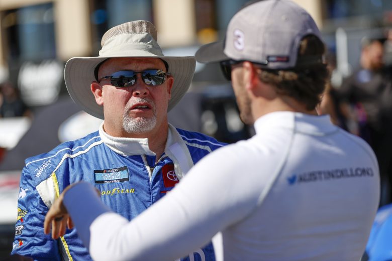 Todd Bodine chats with Austin Dillon
