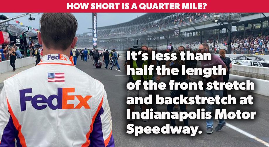 nascarcasm How short is a quarter mile? NASCAR