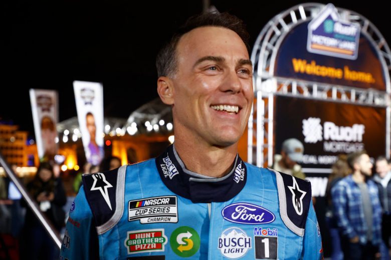 NASHVILLE, TENNESSEE - DECEMBER 01: Kevin Harvick, driver of the #4 NASCAR Cup Series Ford looks on during the Burnouts on Broadway December 01, 2021 in Nashville, Tennessee. (Photo by Jared C. Tilton/Getty Images) | Getty Images