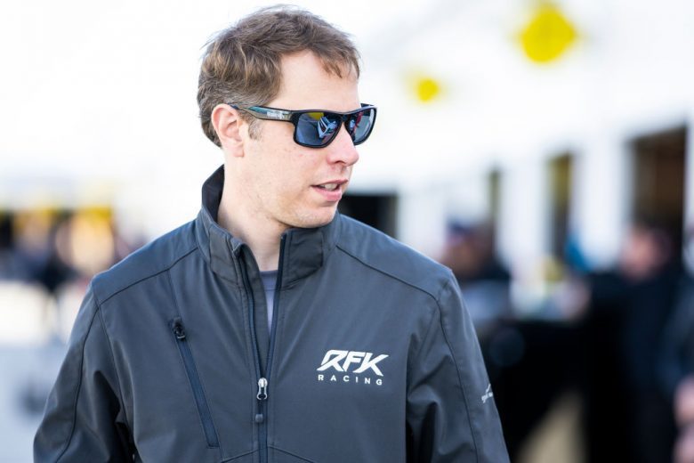 DAYTONA BEACH, FLORIDA - JANUARY 12: Brad Keselowski, driver of the #6 RFK Racing Ford looks on in the garage during the NASCAR Next Gen Test at Daytona International Speedway on January 12, 2022 in Daytona Beach, Florida. (Photo by James Gilbert/Getty Images) | Getty Images