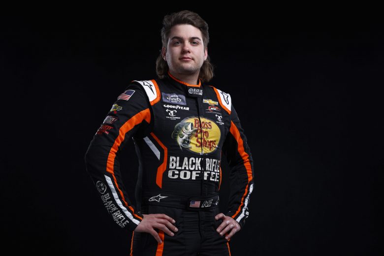 CONCORD, NORTH CAROLINA - JANUARY 18: NASCAR driver Noah Gragson poses for a photo during NASCAR Production Days at Clutch Studios on January 18, 2022 in Concord, North Carolina. (Photo by Jared C. Tilton/Getty Images) | Getty Images