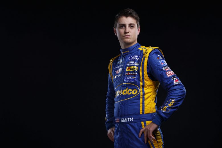 CONCORD, NORTH CAROLINA - JANUARY 18: NASCAR driver Zane Smith poses for a photo during NASCAR Production Days at Clutch Studios on January 18, 2022 in Concord, North Carolina. (Photo by Jared C. Tilton/Getty Images) | Getty Images