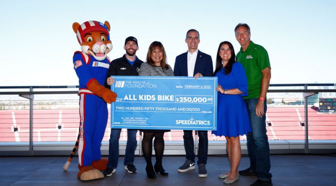 Featured Image for The NASCAR Foundation, All Kids Bike announce partnership to benefit Los Angeles Unified School District