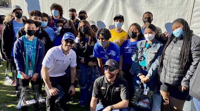 Boys & Girls Clubs of Carson kids learn from drivers, crew members in Clash at the Coliseum tour