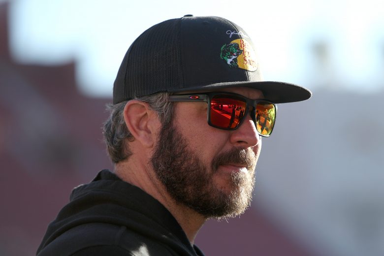 LOS ANGELES, CALIFORNIA - FEBRUARY 05: Martin Truex Jr., driver of the #19 Bass Pro Shops Toyota, walks the track prior to practice for the NASCAR Cup Series Busch Light Clash at Los Angeles Coliseum on February 05, 2022 in Los Angeles, California. (Photo by Sean Gardner/Getty Images) | Getty Images