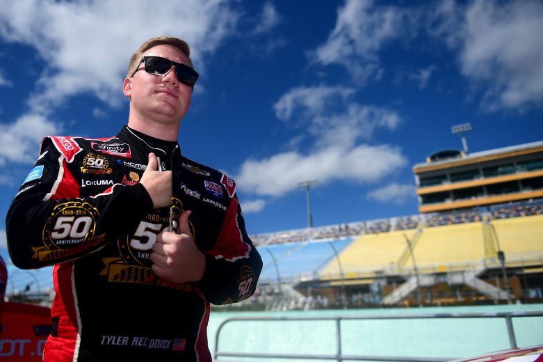 HOMESTEAD, FLORIDA - NOVEMBER 16: Tyler Reddick, driver of the #2 Tame the Beast Chevrolet, looks on during qualifying for the NASCAR Xfinity Series Ford EcoBoost 300 at Homestead-Miami Speedway on November 16, 2019 in Homestead, Florida. (Photo by Jared C. Tilton/Getty Images) | Getty Images