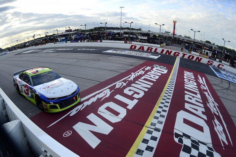 DARLINGTON, SOUTH CAROLINA - MAY 17: Austin Dillon, driver of the #3 Symbicort Chevrolet, races during the NASCAR Cup Series The Real Heroes 400 at Darlington Raceway on May 17, 2020 in Darlington, South Carolina. NASCAR resumes the season after the nationwide lockdown due to the ongoing coronavirus (COVID-19). (Photo by Jared C. Tilton/Getty Images) | Getty Images