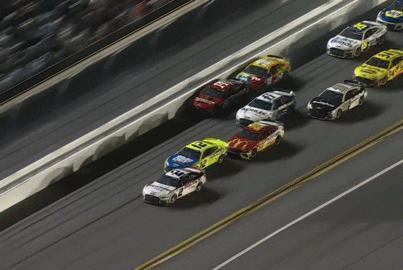 What a finish! It’s Austin Cindric at the line over Bubba Wallace!
