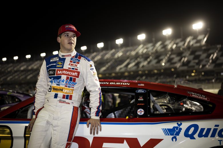 DAYTONA BEACH, FLORIDA - FEBRUARY 16: Harrison Burton, driver of the #21 Motorcraft/DEX Imaging Ford, waits on pit lane during qualifying for the NASCAR Cup Series 64th Annual Daytona 500 at Daytona International Speedway on February 16, 2022 in Daytona Beach, Florida. (Photo by James Gilbert/Getty Images) | Getty Images