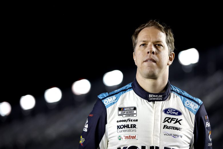 DAYTONA BEACH, FLORIDA - FEBRUARY 16: Brad Keselowski, driver of the #6 Kohler Generators Ford, stands on the grid during qualifying for the NASCAR Cup Series 64th Annual Daytona 500 at Daytona International Speedway on February 16, 2022 in Daytona Beach, Florida. (Photo by Sean Gardner/Getty Images) | Getty Images