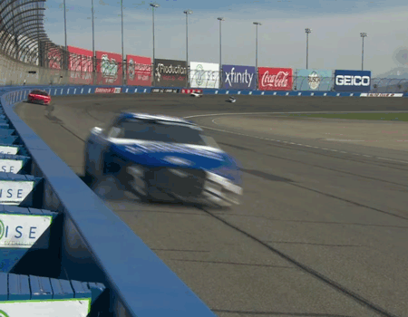 Chase Elliott bounced off the wall leading, and then went for a spin shortly after. In short, it’s not the trip to California the No. 9 team wanted.