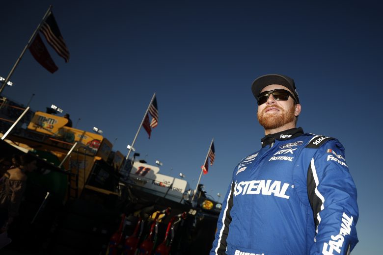 DAYTONA BEACH, FLORIDA - FEBRUARY 18: Chris Buescher, driver of the #17 Fastenal Ford, walks the garage area during practice for NASCAR Cup Series 64th Annual Daytona 500 at Daytona International Speedway on February 18, 2022 in Daytona Beach, Florida. (Photo by Chris Graythen/Getty Images) | Getty Images
