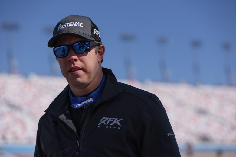 LAS VEGAS, NEVADA - MARCH 05: Brad Keselowski, driver of the #6 Fastenal Ford, walks the grid during practice for NASCAR Cup Series Pennzoil 400 at Las Vegas Motor Speedway on March 05, 2022 in Las Vegas, Nevada. (Photo by Dylan Buell/Getty Images) | Getty Images
