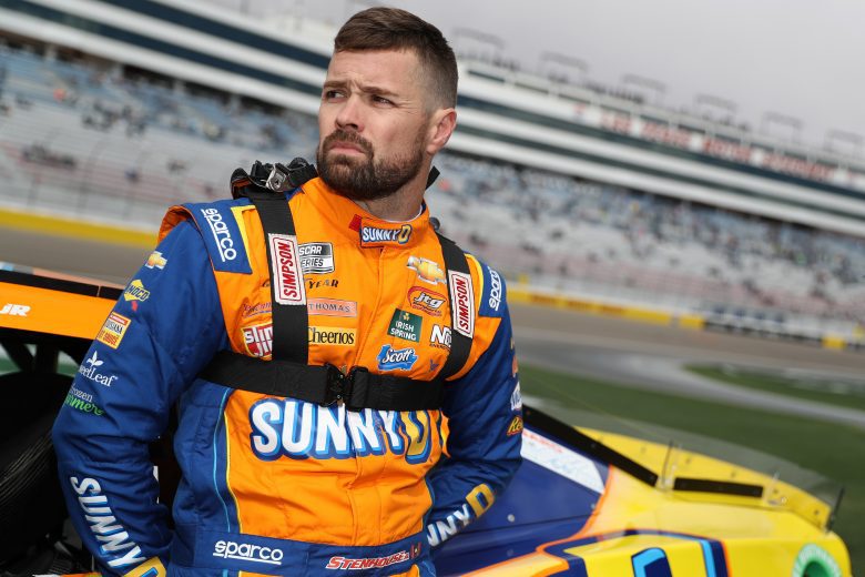 LAS VEGAS, NEVADA - MARCH 05: Ricky Stenhouse Jr., driver of the #47 SunnyD Chevrolet, looks on during qualifying for the NASCAR Cup Series Pennzoil 400 at Las Vegas Motor Speedway on March 05, 2022 in Las Vegas, Nevada. (Photo by Meg Oliphant/Getty Images) | Getty Images