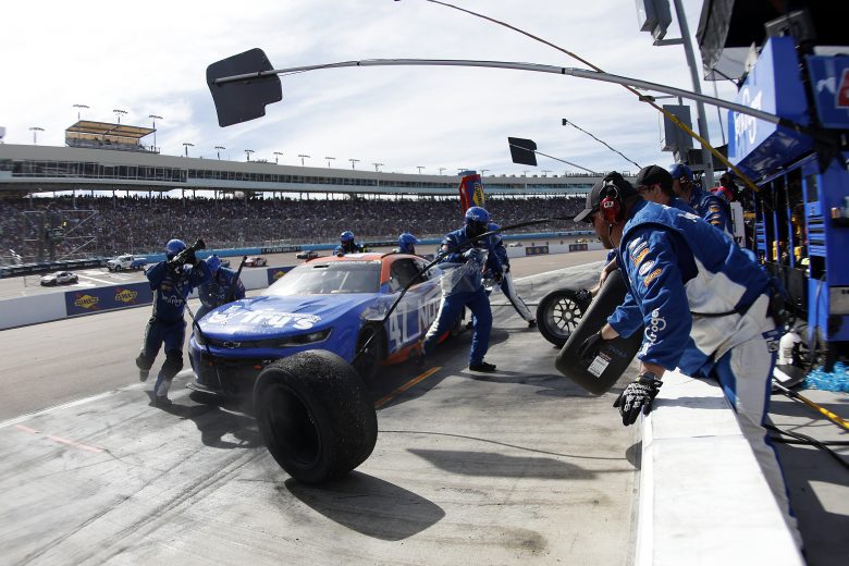 AVONDALE, ARIZONA - MARCH 13: Ricky Stenhouse Jr., driver of the #47 Fry's/NOS Chevrolet, pits during the the Ruoff Mortgage 500 at Phoenix Raceway on March 13, 2022 in Avondale, Arizona. (Photo by Sean Gardner/Getty Images) | Getty Images