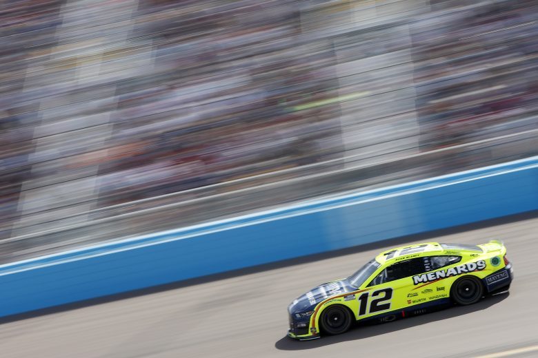 AVONDALE, ARIZONA - MARCH 13: Ryan Blaney, driver of the #12 Menards/Maytag Ford, races during the the Ruoff Mortgage 500 at Phoenix Raceway on March 13, 2022 in Avondale, Arizona. (Photo by Sean Gardner/Getty Images) | Getty Images