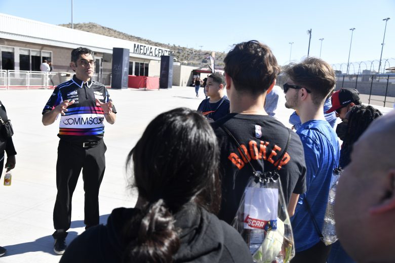AVONDALE, ARIZONA - MARCH 13: Career immersion with Boys & Girls Clubs of the Valley. Photos of kids walking through infield, interacting with crew members and other industry representatives.during at Phoenix Raceway on March 13, 2022 in Avondale, Arizona. (Photo by Logan Riely/Getty Images) | Getty Images