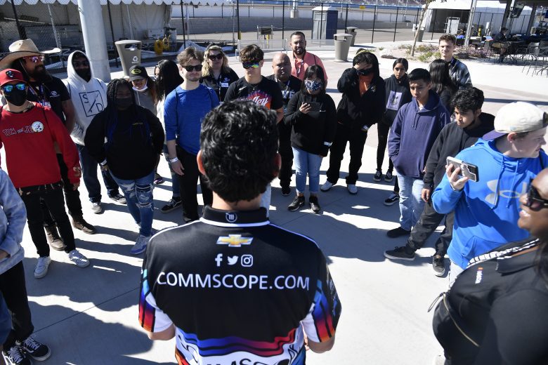 AVONDALE, ARIZONA - MARCH 13: Career immersion with Boys & Girls Clubs of the Valley. Photos of kids walking through infield, interacting with crew members and other industry representatives.during at Phoenix Raceway on March 13, 2022 in Avondale, Arizona. (Photo by Logan Riely/Getty Images) | Getty Images