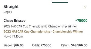 Briscoe Ticket