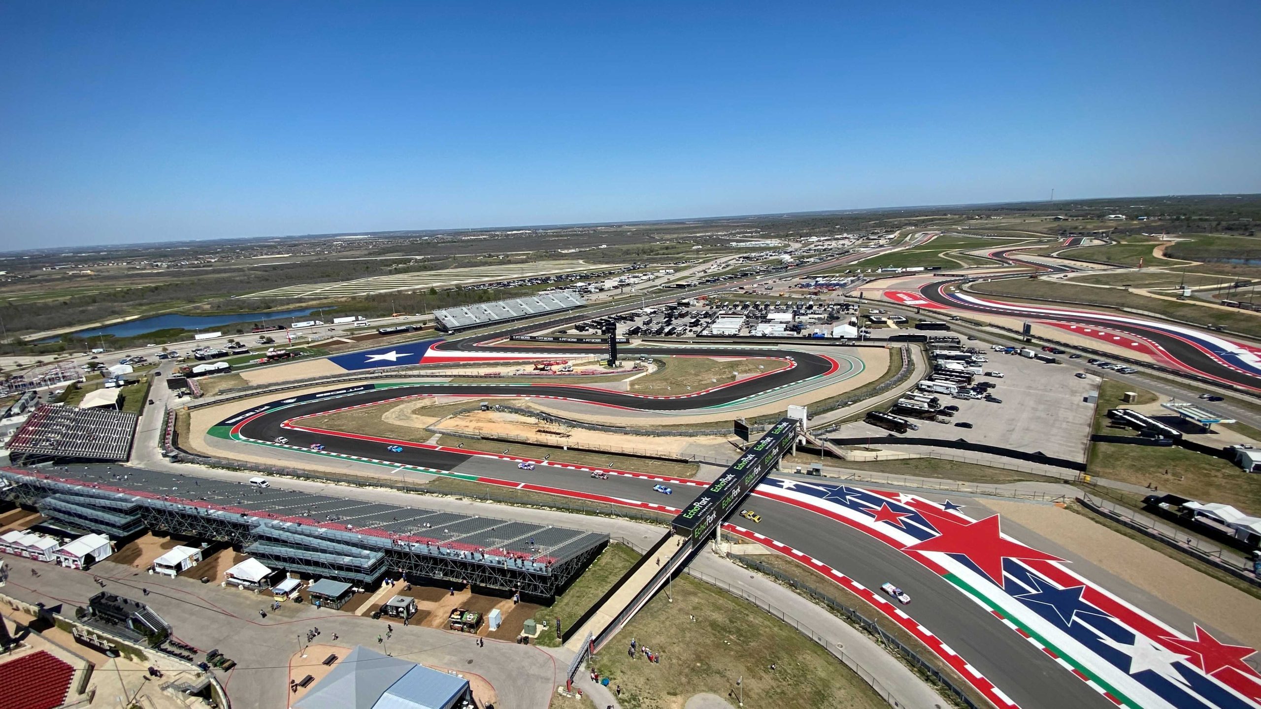 View from the track at Circuit of the Americas