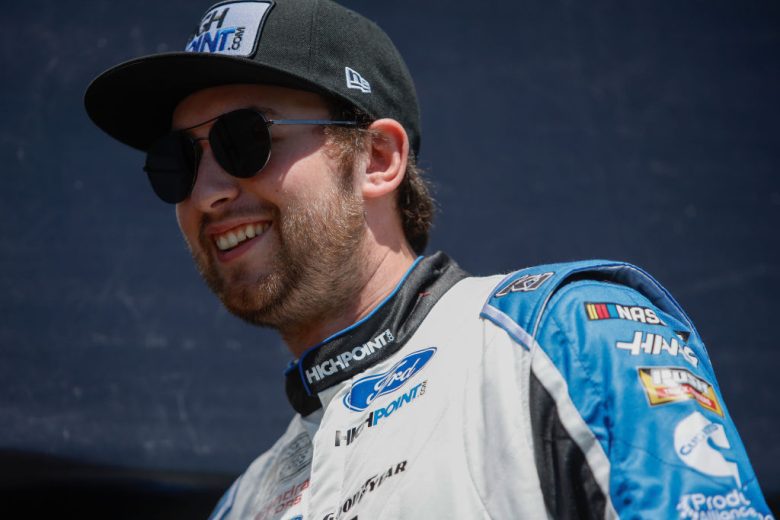 HAMPTON, GEORGIA - MARCH 20: Chase Briscoe, driver of the #14 HighPoint.com Ford, waits backstage during driver intros prior to the NASCAR Cup Series Folds of Honor QuikTrip 500 at Atlanta Motor Speedway on March 20, 2022 in Hampton, Georgia. (Photo by Sean Gardner/Getty Images) | Getty Images