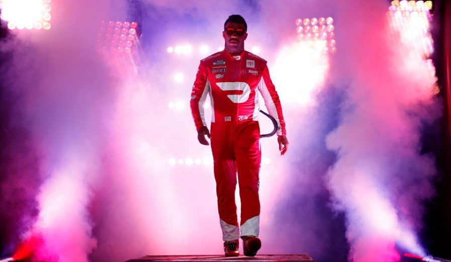 RICHMOND, VIRGINIA - SEPTEMBER 11: Bubba Wallace, driver of the #23 Door Dash Toyota, waves to fans during pre-race ceremonies prior to the NASCAR Cup Series Federated Auto Parts 400 Salute to First Responders at Richmond Raceway on September 11, 2021 in Richmond, Virginia. (Photo by Jared C. Tilton/Getty Images) | Getty Images