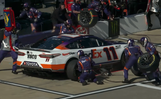 The No. 11 team is employing some new pit-stop choreography this week. Nice moves!
