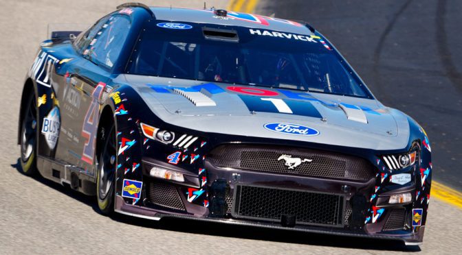 Kevin Harvick was prepared ‘to take a swipe,’ settles for runner-up finish