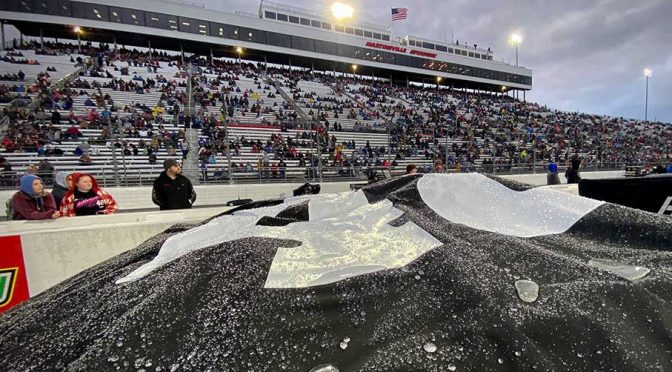 Rain, wintry mix delay start of Cup Series race at Martinsville Speedway