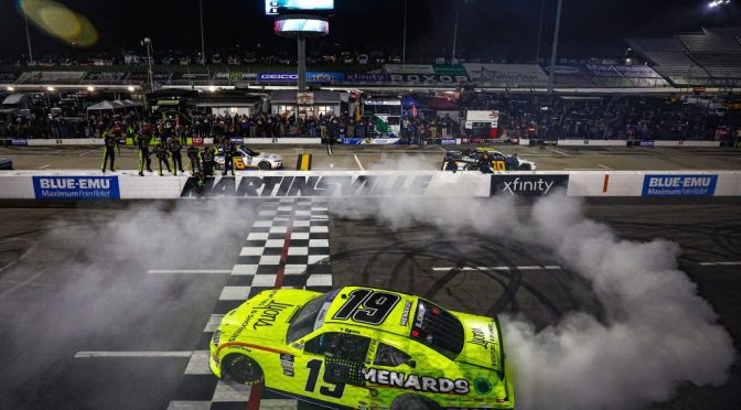 Featured image for Brandon Jones muscles his way to Xfinity Series win at Martinsville